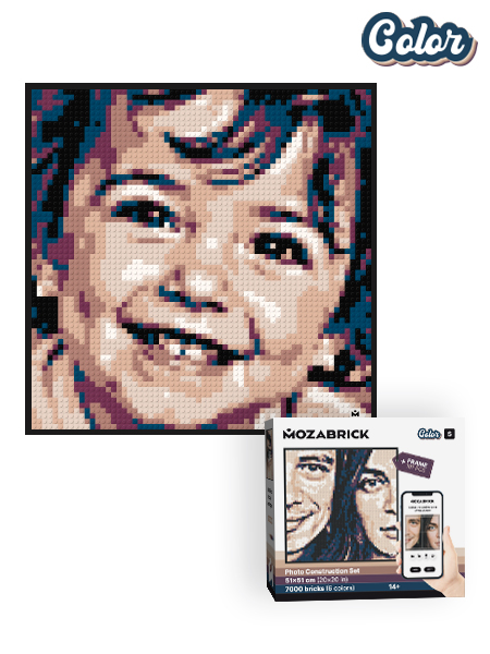 Mozabrick Color S Photo Mosaic Kit — Full Color Pixel Art | 3,200