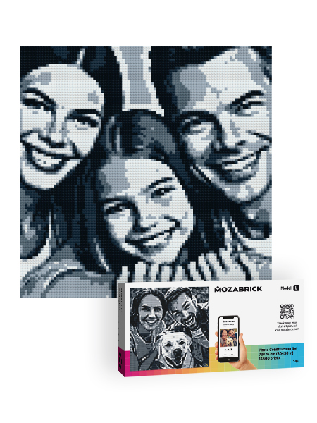 Mozabrick Model L Photo Mosaic Kit — Large 23x18 Inch Pixel Art